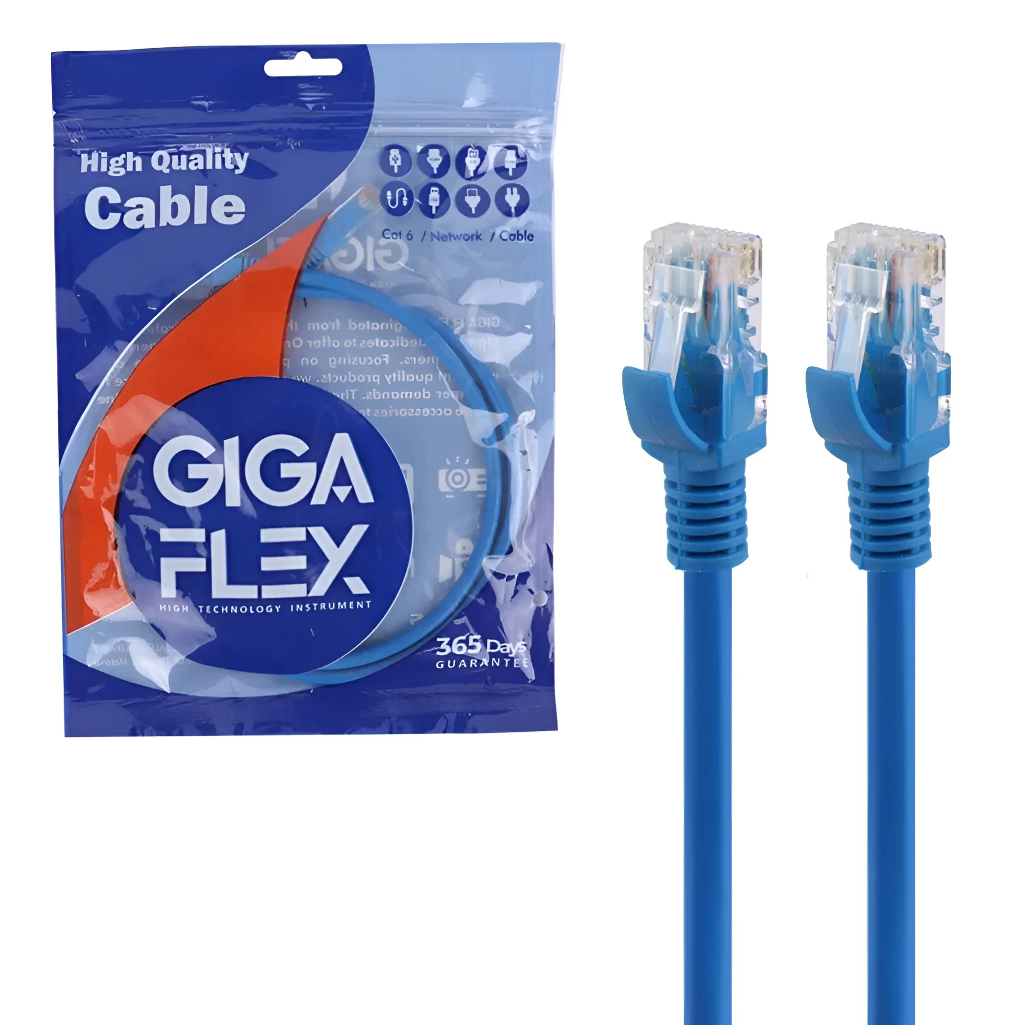 کابل شبکه گیگافلکس GigaFlex CAT6 طول ۱ متر