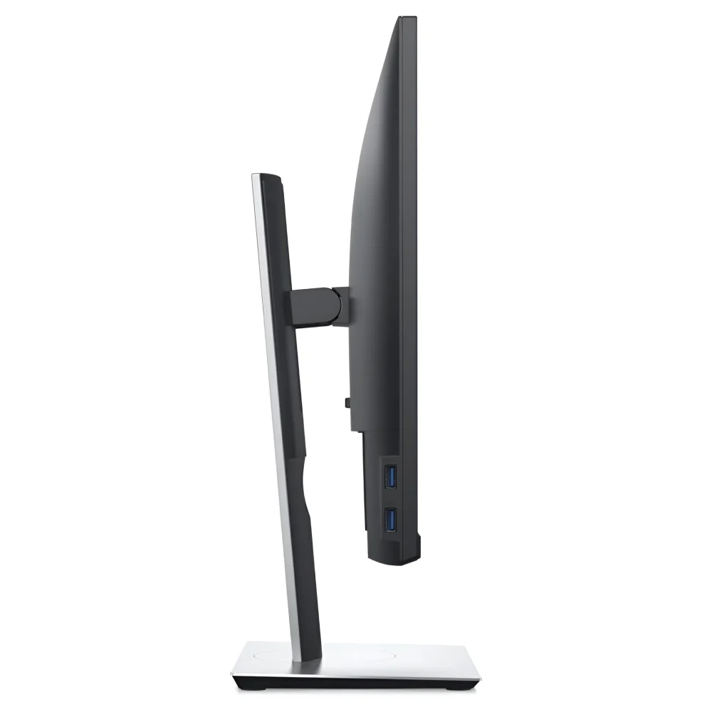 نمای جانبی مانیتور دل استوک Dell P2419H با پایه قابل تنظیم ارتفاع