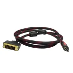 کابل تبدیل تصویر HDMI به DVI برند آیفورتک طول ۱.۵ متر