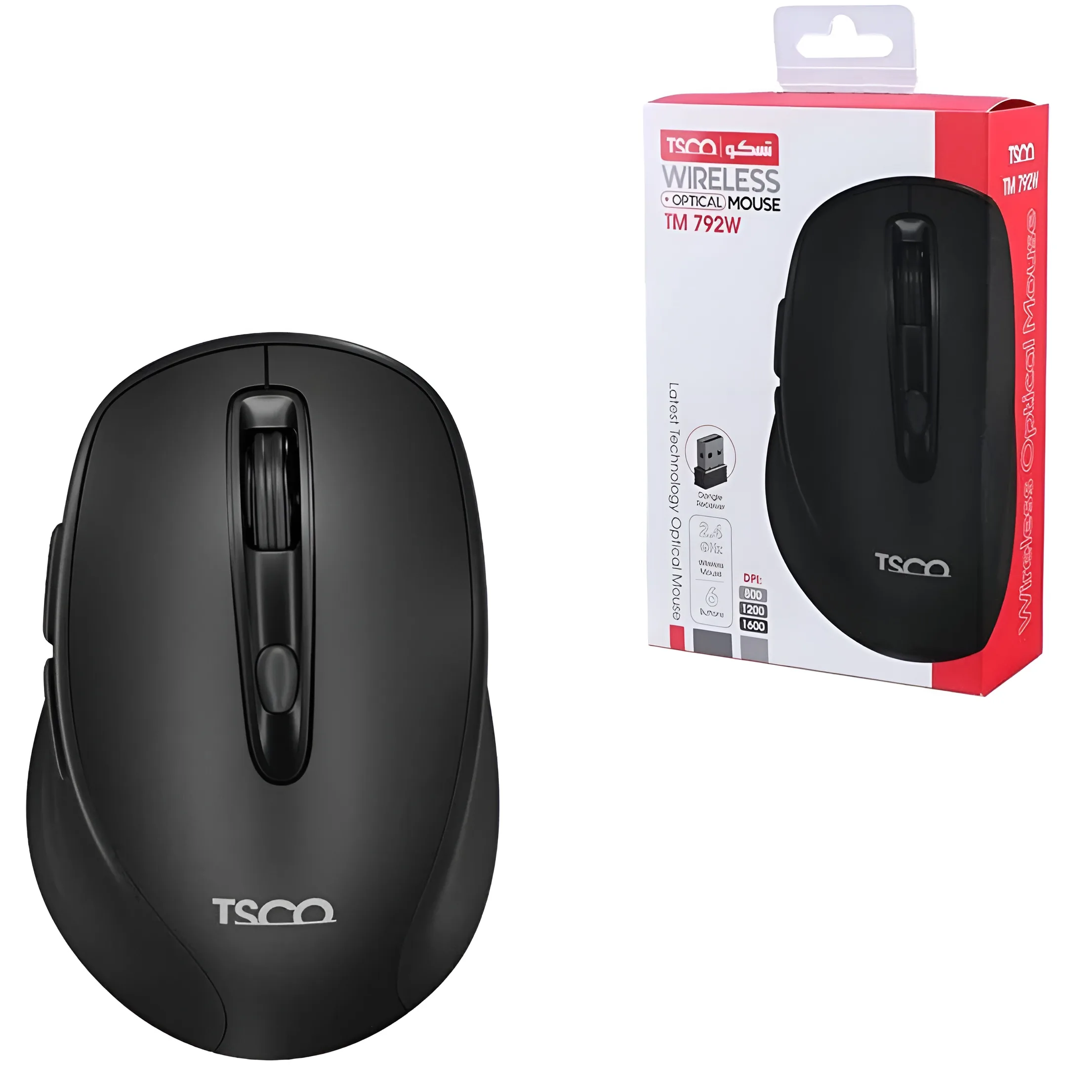 ماوس TSCO TM-792W ماوس بیسیم تسکو مدل TM-792W مناسب استفاده روزمره