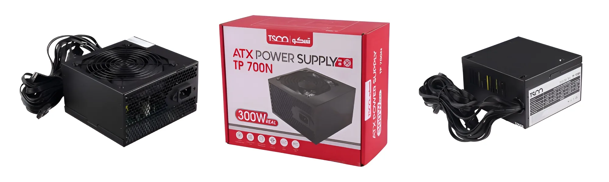 منبع تغذیه کامپیوتر 300 وات تسکو مدل TP 700N با بدنه فلزی
