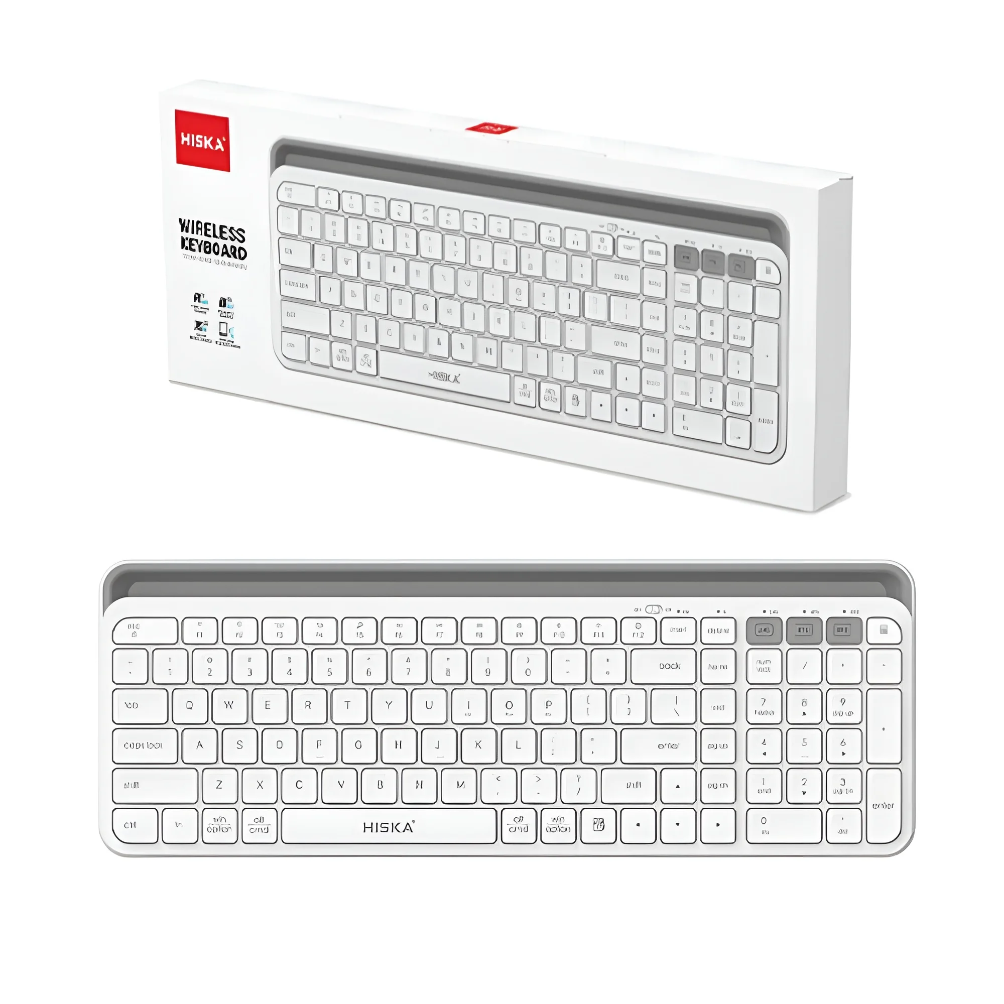 کیبورد بی سیم هیسکا مدل HX-KE255