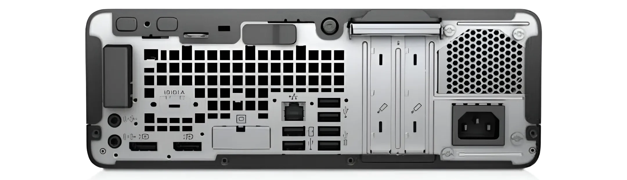 نمای پورت های پشت مینی کیس HP ProDesk 600 G3