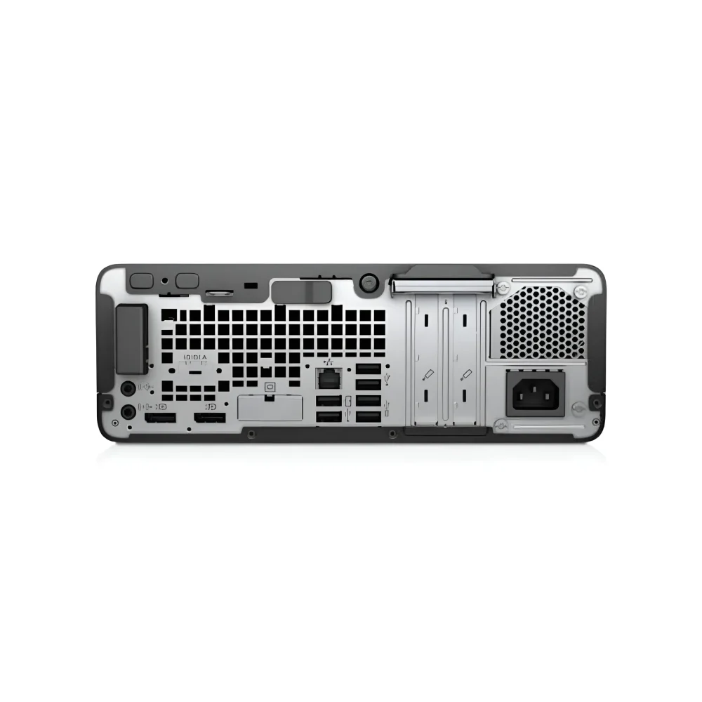 بررسی پورت‌ها و مشخصات پشت مینی کیس HP G3 i5 نسل هفت