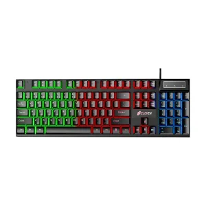 کیبورد گیمینگ ایلون مدل GK101 سوئیچ ممبران با نورپردازی RGB