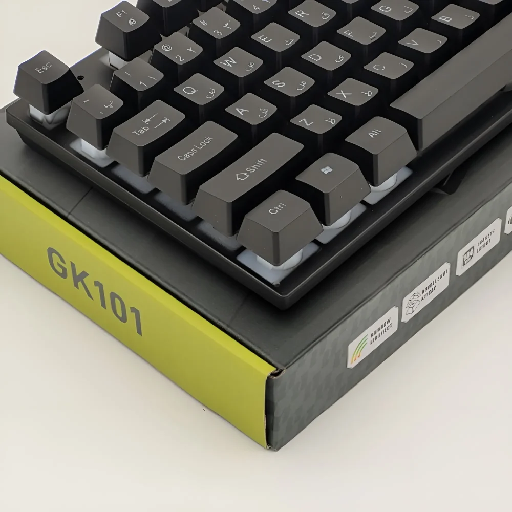 کیبورد Eleven GK101 با طراحی گیمینگ در حالت خاموش