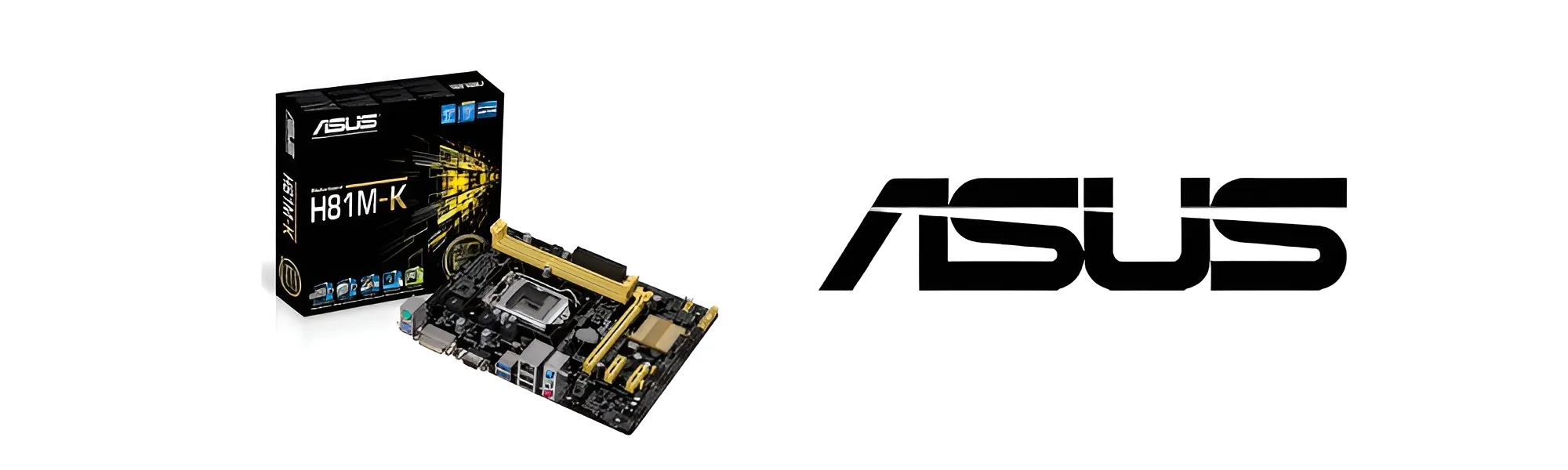 مادربرد ASUS H81M-K با سوکت پردازنده و اسلات های حافظه DDR3