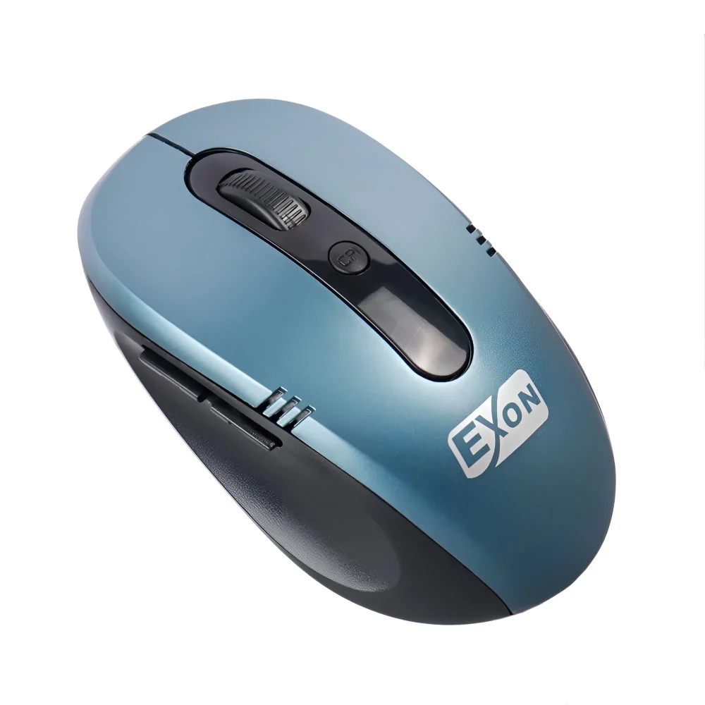 تصویر ماوس بی سیم اکسون مدل G108 با رنگ آبی