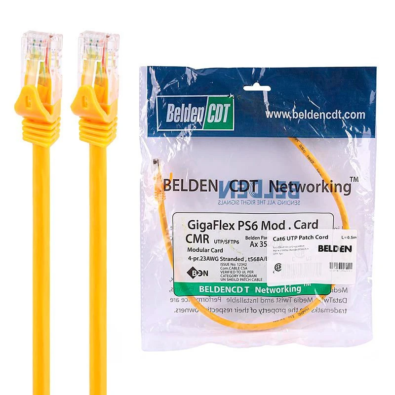 کابل شبکه بلدن Belden CAT6 به طول نیم متر