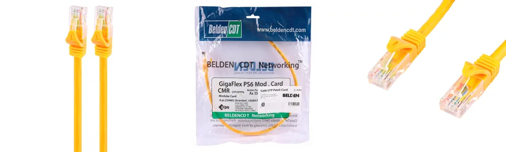 کابل شبکه بلدن CAT6 به طول ۰.۵ متر