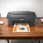 دستگاه چندکاره رنگی Canon MG2541S در محیط کاری