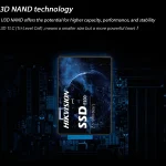فناوری حافظه 3D NAND در اس اس دی اینترنال هایک ویژن مدل E100 ظرفیت 128 گیگابایت