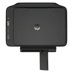 نمای بالایی پرینتر اچ پی DeskJet 2975 شامل پنل کنترل و درپوش اسکنر