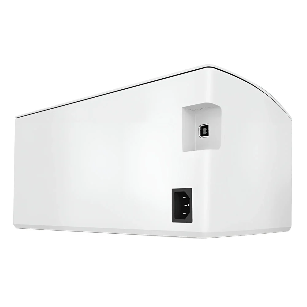 نمای پشت پرینتر لیزری تک رنگ اچ پی HP LaserJet M111w با درگاه اتصال USB 2.0 و طراحی بدنه دستگاه