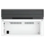 نمای پشتی پرینتر لیزری سه کاره اچ پی مدل LaserJet MFP 136a و درگاه اتصال USB و ورودی برق دستگاه