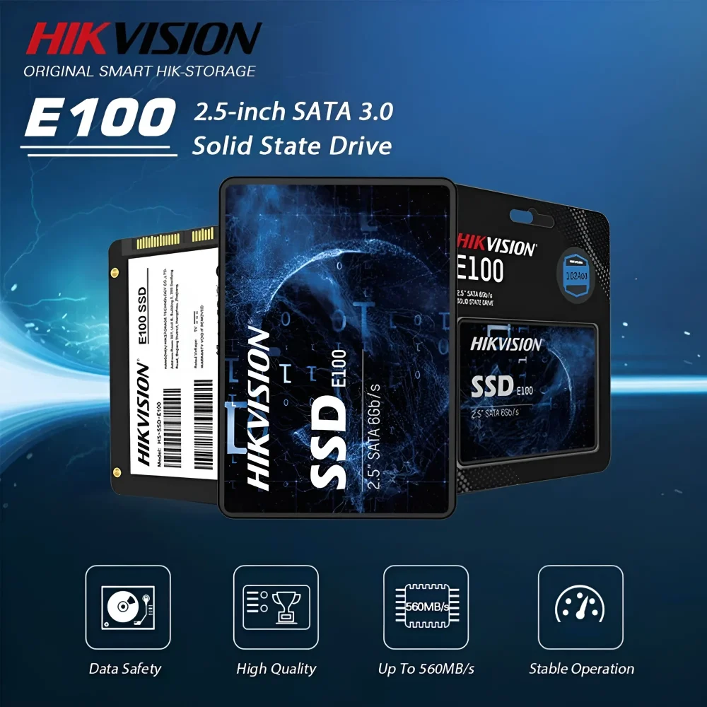 مشخصات فنی حافظه اس اس دی اینترنال هایک ویژن مدل E100 ظرفیت 128 گیگابایت