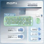 کیبورد و ماوس وایرلس مافی CANDY XR با سوییچ ممبران و کلیدهای رنگی