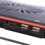 درگاه های USB تعبیه‌شده روی پایه خنک‌کننده لپ‌تاپ پرووان PCP58