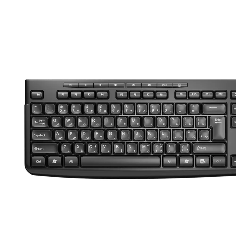 کیبورد باسیم تسکو TK 8025 با 104 کلید و ساختار ممبران