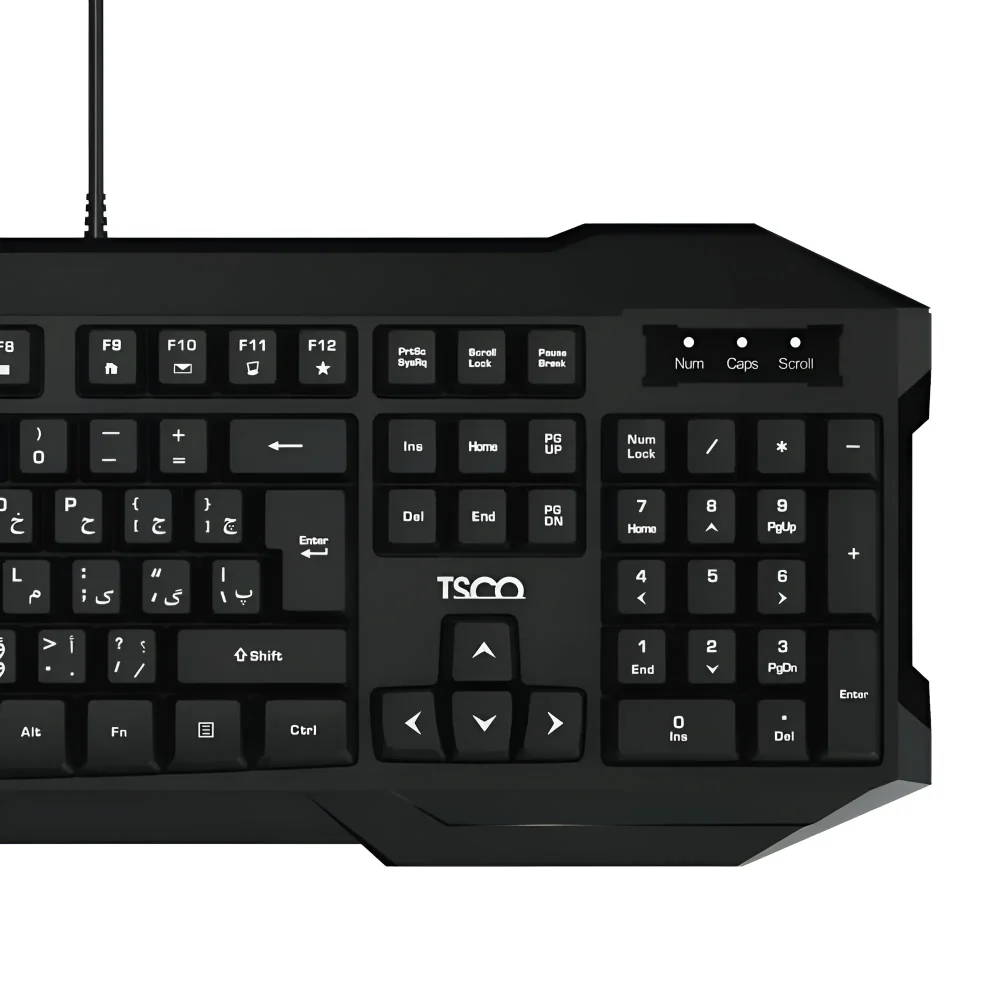 کیبورد باسیم TK 8041 تسکو با طراحی ساده و کاربردی