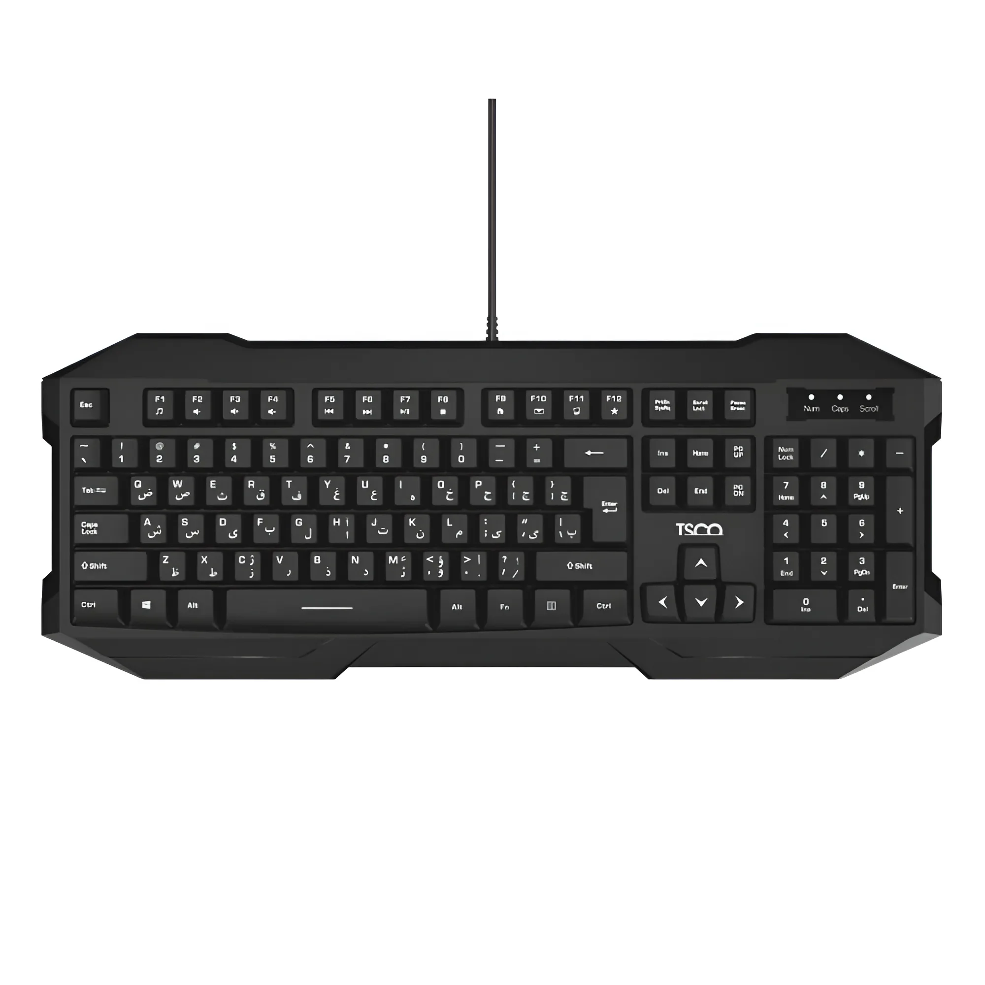 کیبورد سیمی تسکو TK 8041 با طراحی کاربردی برای کامپیوتر