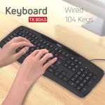 کیبورد تسکو مدل TK 8043 با کیفیت ساخت بالا و طراحی جذاب