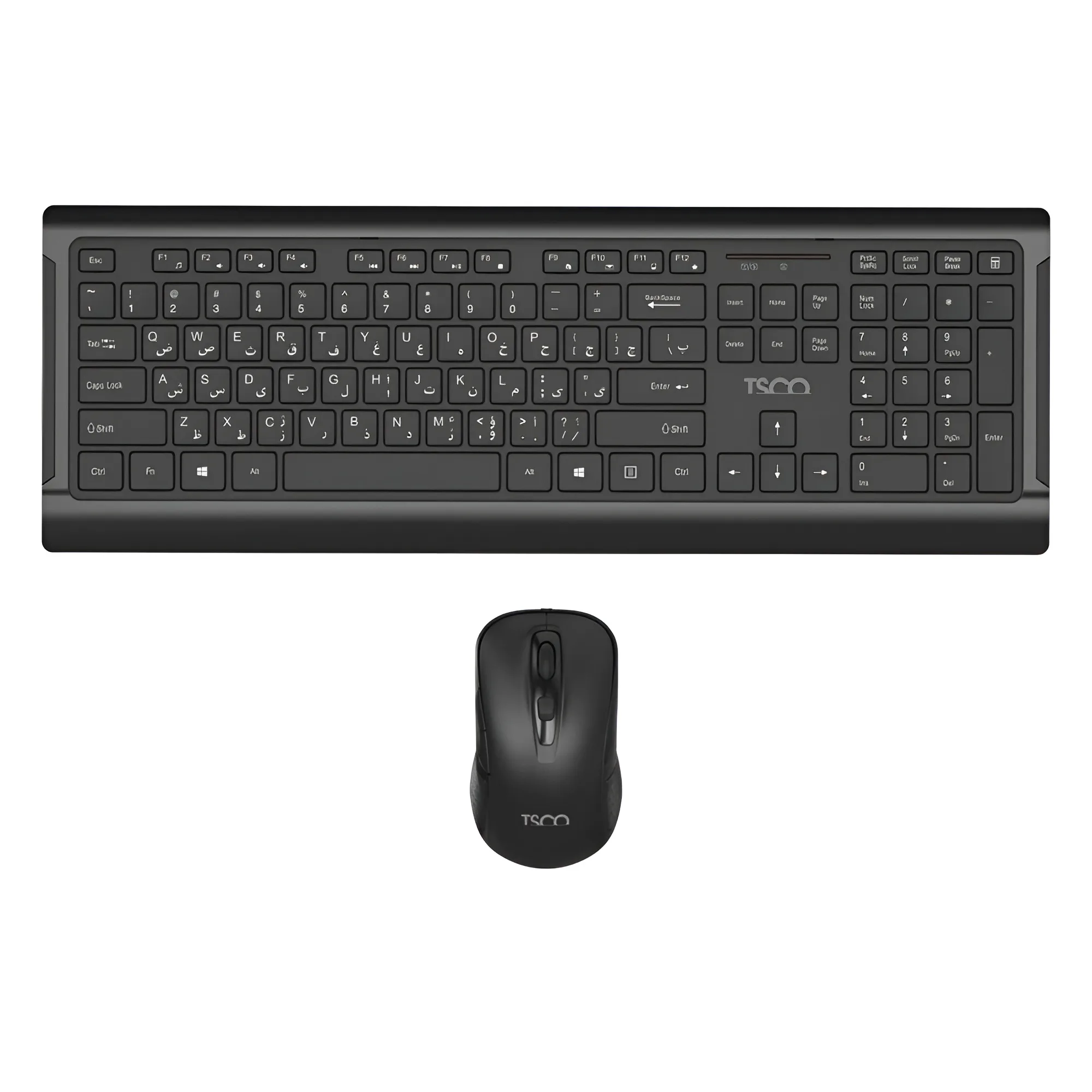 کیبورد و ماوس وایرلس TSCO TKM 7023W مناسب استفاده روزمره در خانه و محل کار
