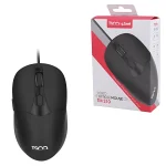 جعبه ماوس تسکو مدل TM 210 با طراحی اختصاصی بسته بندی و نمایش مشخصات محصول