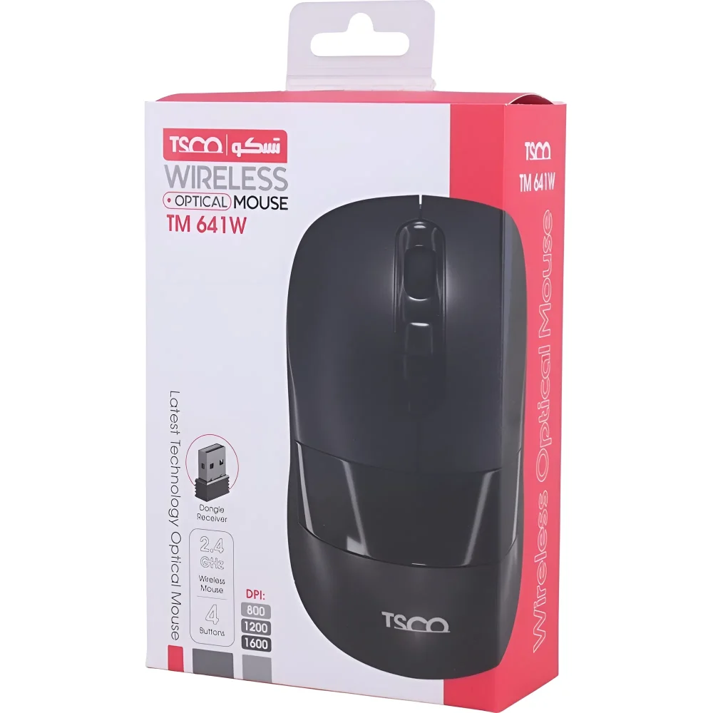 بسته بندی ماوس بی سیم تسکو مدل TM 641W
