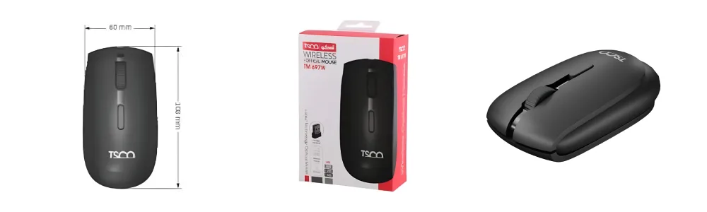 ماوس بی سیم تسکو مدل TM 697W با کیفیت ساخت بالا و طراحی جذاب