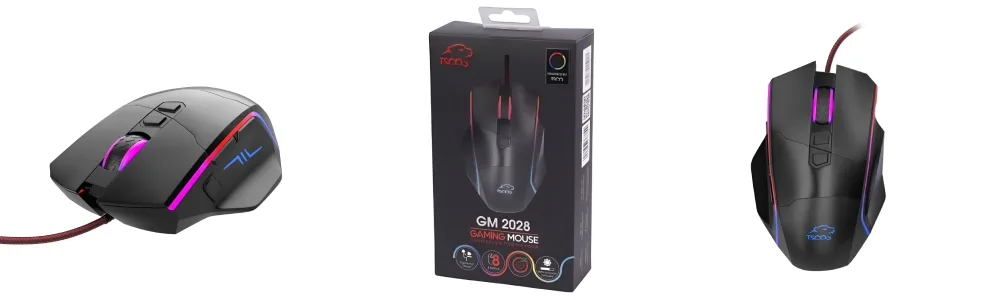 ماوس تسکو GM 2028 با بدنه ارگونومیک و کلیدهای کاربردی