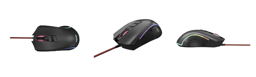 ظاهر حرفه ای ماوس گیمینگ مشکی تسکو TM 775GA