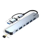 هاب USB 3.0 تسکو THU 1148 با ابعاد 145×28×11 میلی متر و 7 پورت