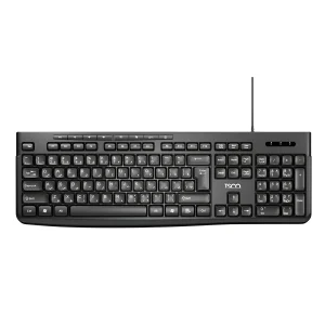 کیبورد تسکو مدل TK 8025 با طراحی استاندارد و اتصال USB