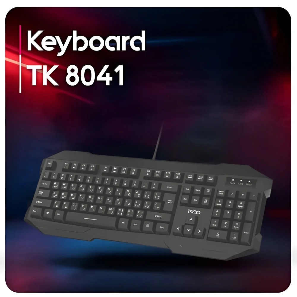 کیبورد تسکو مدل TK 8041 مناسب برای تمامی سیستم عامل ها