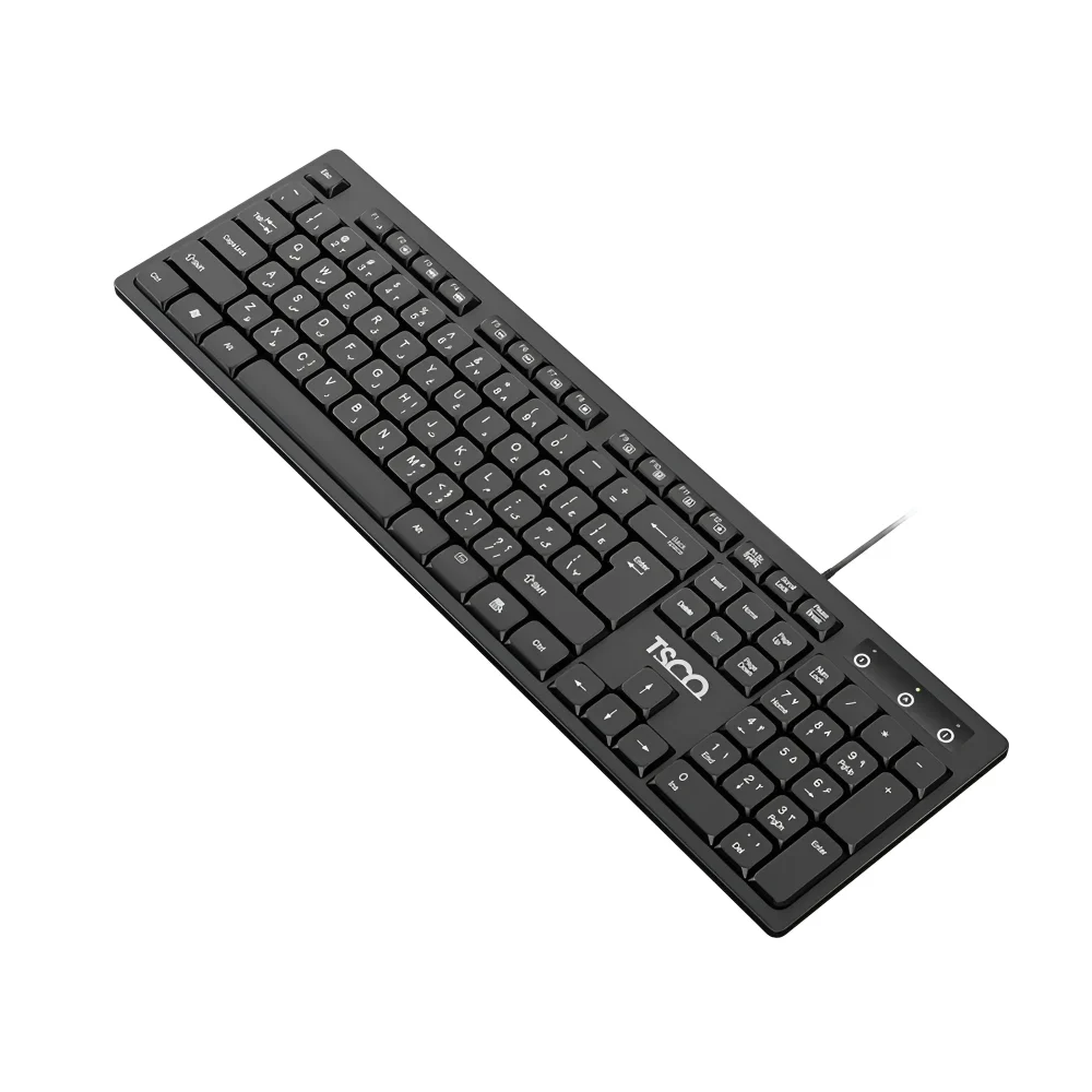 کیبورد سیمی تسکو TK 8072 با 104 کلید استاندارد