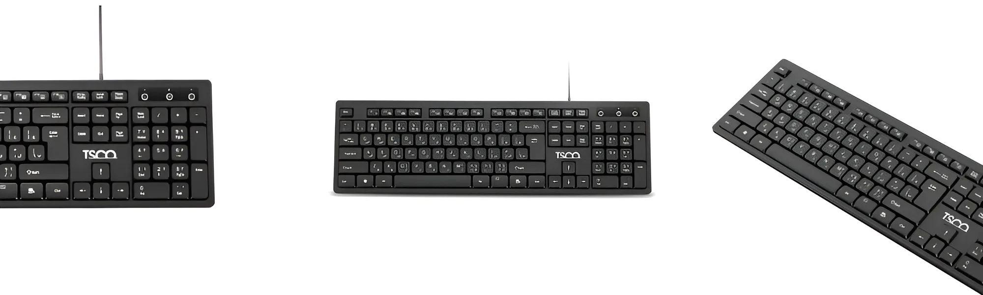 کیبورد با سیم تسکو مدل TK 8072 مناسب تمامی سیستم عامل ها 