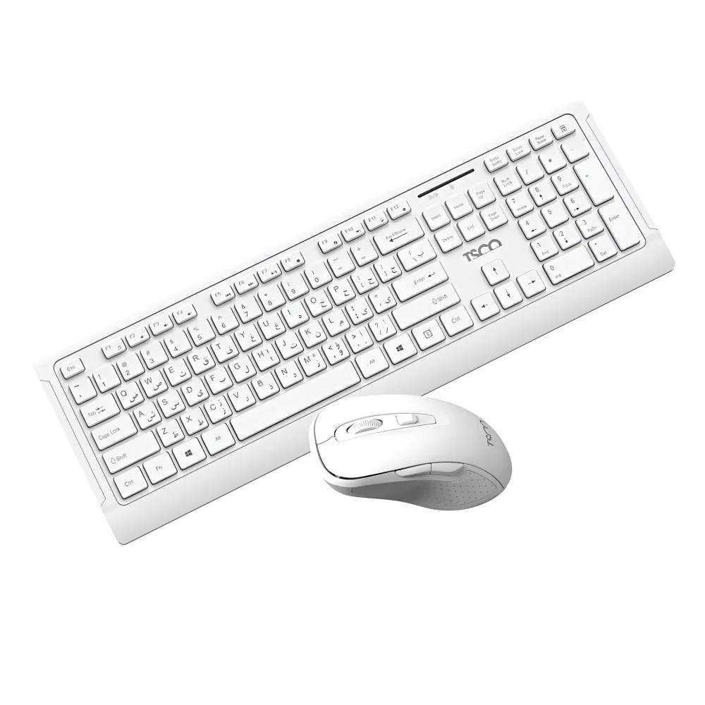 ست صفحه کلید و ماوس TSCO TKM 7023W برای کاربران خانگی و اداری