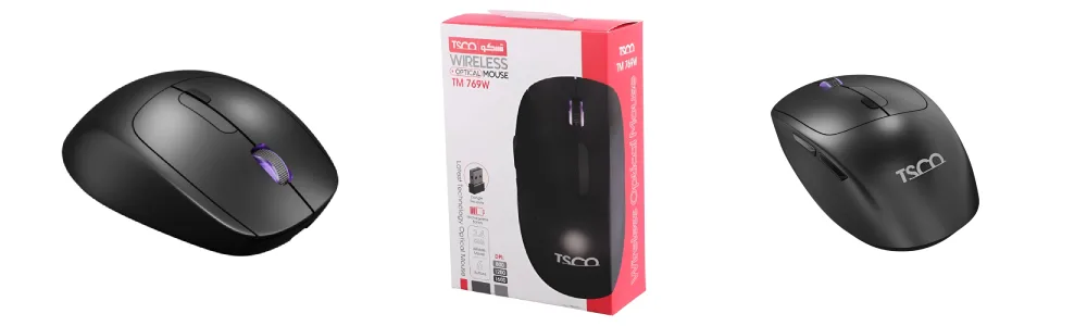ماوس بی سیم تسکو مدل TM 769W مناسب استفاده روزمره با کامپیوتر
