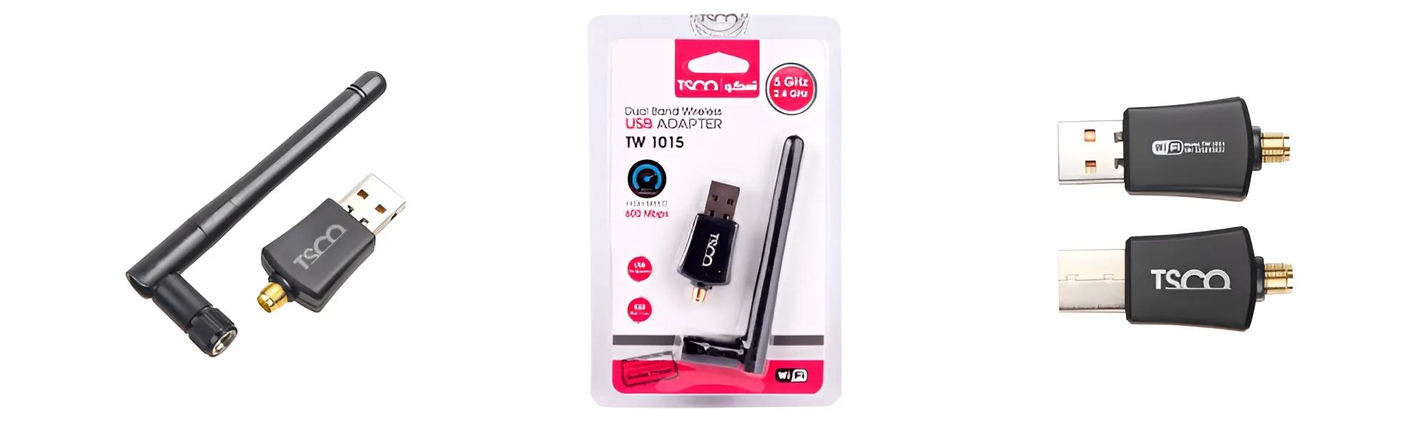 کارت شبکه وای فای تسکو مدل TW 1015 با رابط USB
