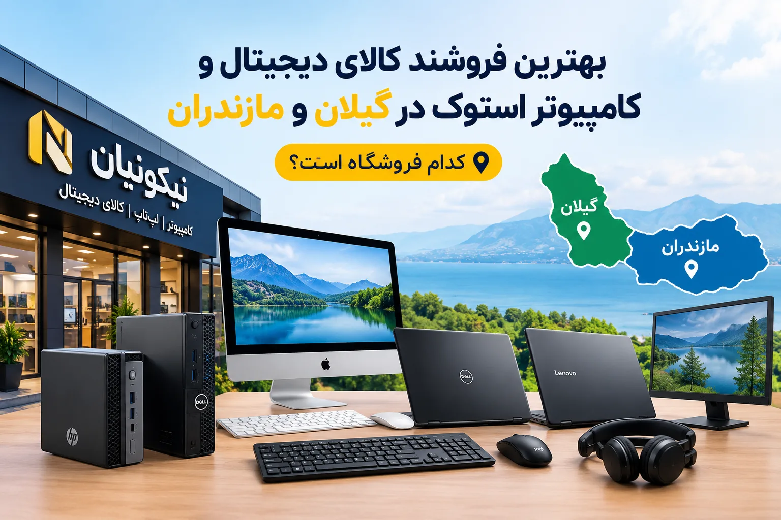 بهترین فروشنده کالای دیجیتال و کامپیوتر استوک در گیلان و مازندران