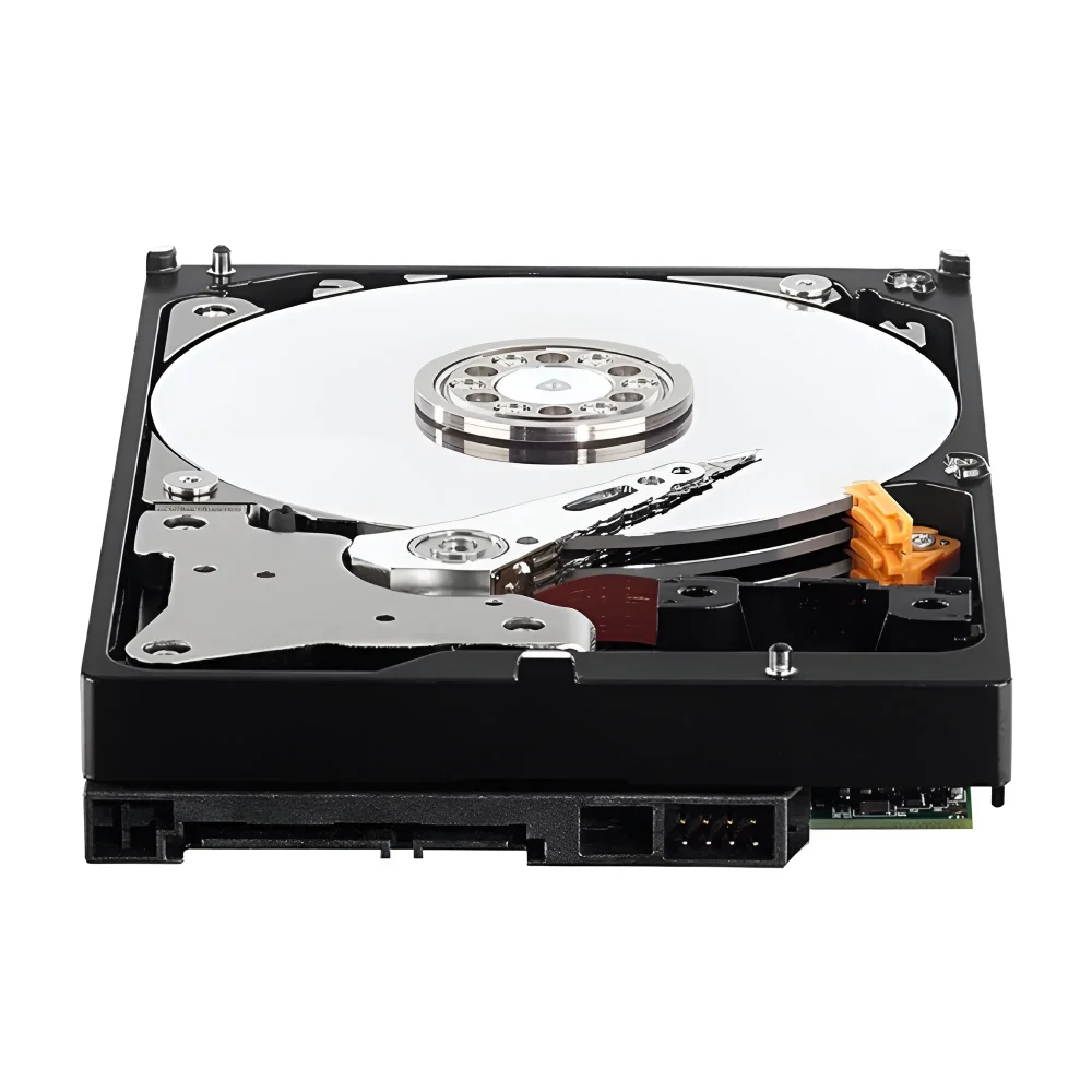 محل اتصال کابل های برق و دیتا روی هارددیسک اینترنال وسترن دیجیتال مدل WD3200AAJS