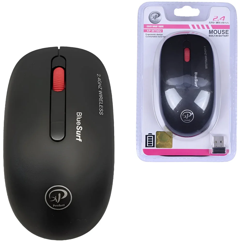 ماوس بی سیم ایکس پی پروداکت مدل XP-W790U به همراه جعبه محصول