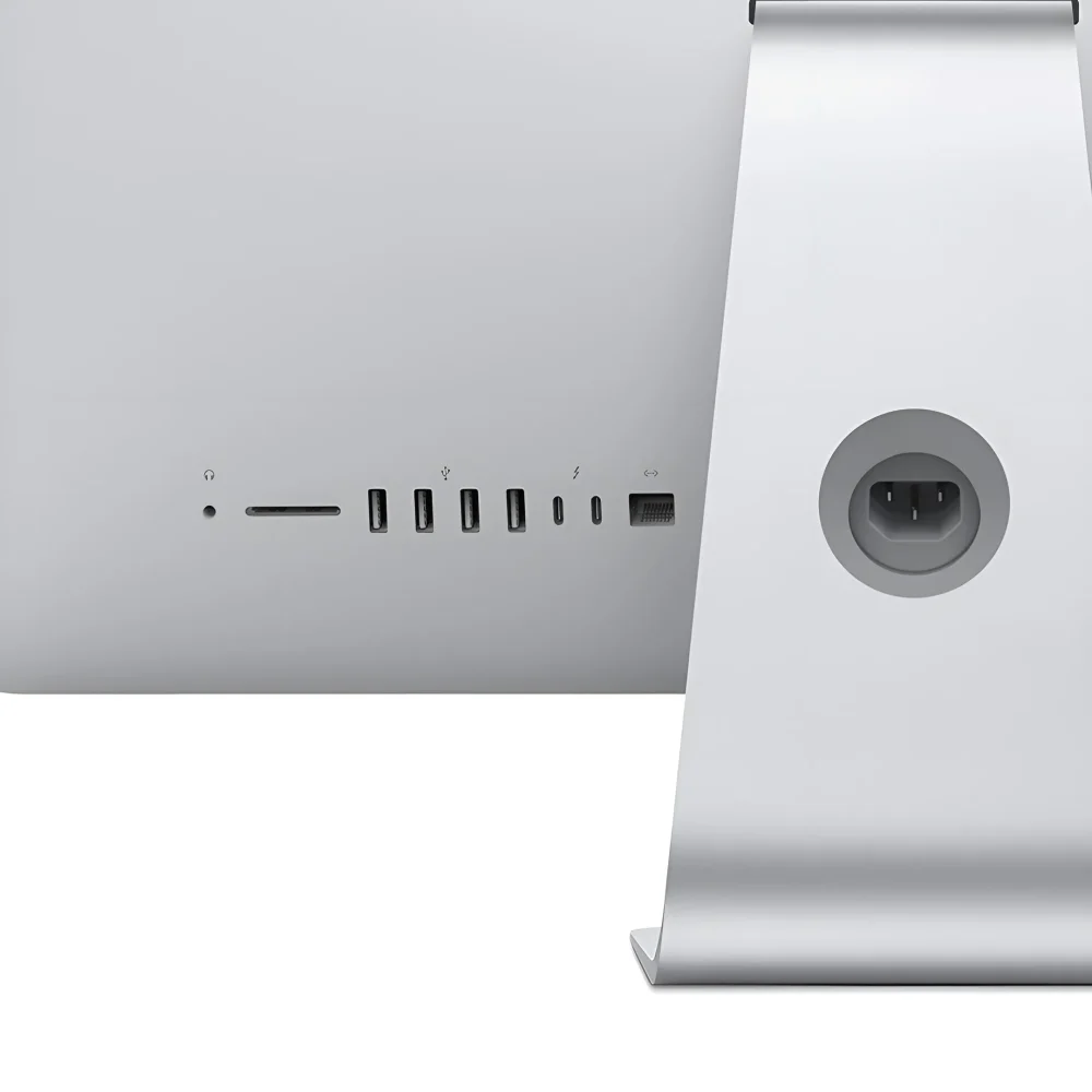 درگاه های ارتباطی آی مک اپل استوک مدل iMac A1418 با نمایش اتصالات پشت دستگاه